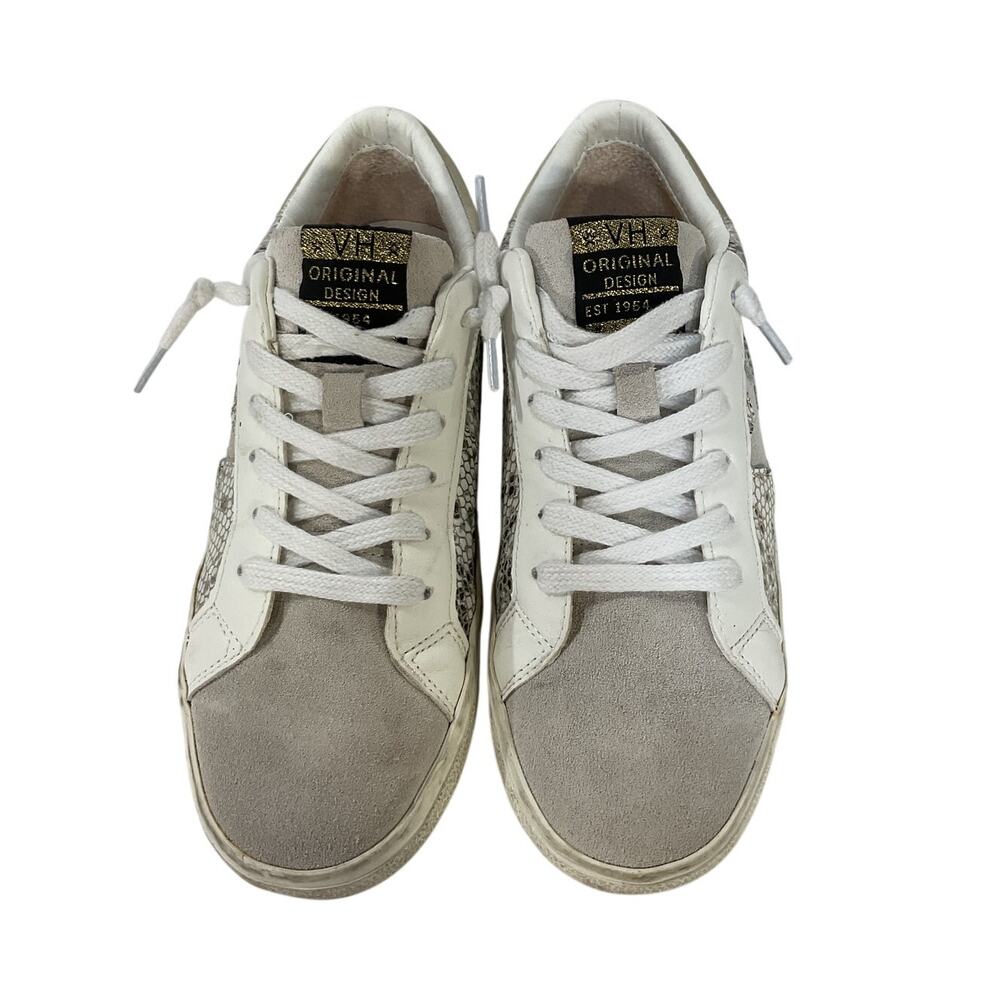 Vintage Havana Textured Grey Snake Print Kate Sneakers Size 7.5 - Picture 4 of 5
